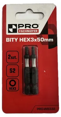 Produktbild von Pro Schlagbit HEX3 x 50 mm, 2 Stück