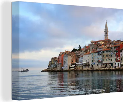Produktbild von OneMillionCanvasses® - Leinwandbilder - 150x100 cm, Rovinj Kroatien, Wandbilder Kunstdruck Wanddekoration
