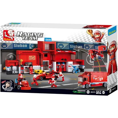Obrázek produktu pro Sluban BLOCKS SLUBAN RACING CAR STATION 557 PCS