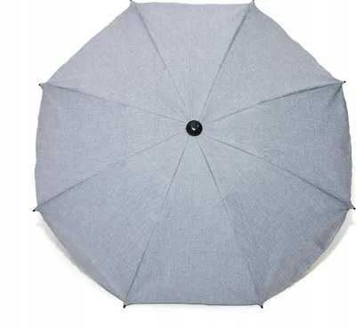 Image de Skyline ombrelle pour poussette bras de fixation flexible protection UV50+ voile pare-soleil voile pare-soleil pour poussette, Ø63cm, gris clair lin