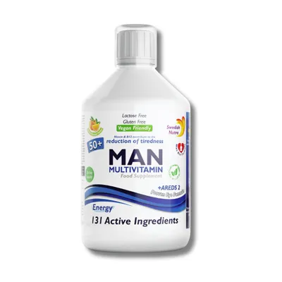 Produktbild von Swedish Nutra MAN 50+ Multivitamin - Flssiges Multivitamin - 500 ml