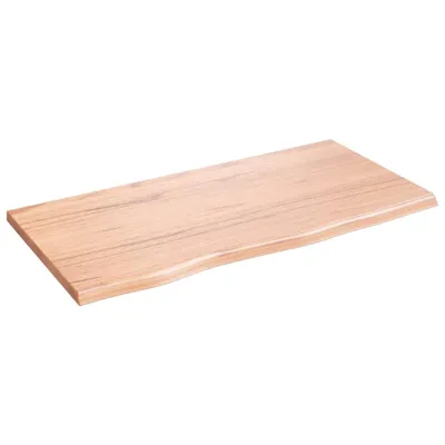 Produktbild von Wandregal Hellbraun 80x40x2 cm Massivholz Eiche Behandelt