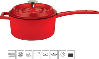 Obrázek produktu pro LAVA Metal Rendlík Ø 16 cm 135 L Litinový Červený LVYSOS16K2R