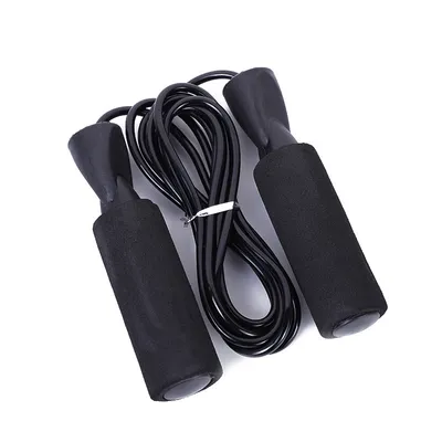Produktbild von Fitness Springseil mit Gewichten – 275 cm Sport Springseil mit Kugellager, rutschfestem Schaumstoffgriff, ideal für Training & Gymnastik