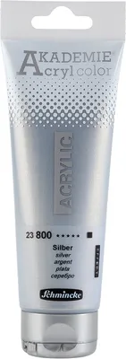 Produktbild von Schmincke 120ml AKADEMIE Acryl color Silber Acryl 23 800 012