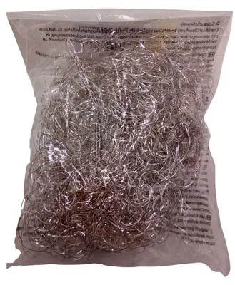Image de Cheveux d'ange bouclés Lametta Décoration Noël Sapin de Noël 15g TOP, Couleur:argent