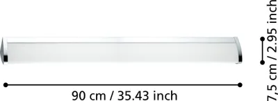 Obrázok produktu pre EGLO Gita 2, LED, 4000 K, 2600 lm, IP44, Chróm, Biela