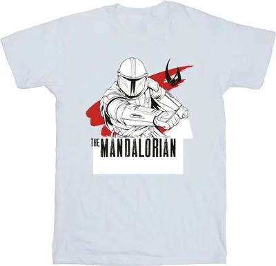 Obrázok produktu pre Star Wars - Pánske tričko "The Mandalorian Shoots" BI47320 (L) (White)