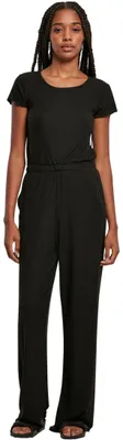 Produktbild von Urban Classics Damen Dames Rib Wid Leg Jumpsuit, Schwarz, XS EU