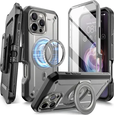 Produktbild von Handyhülle für iPhone 16 Pro, Supcase UB Pro Mag mit MagSafe SP, Grau