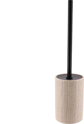 Image de TENDANCE | Brosse à WC - Beige - Design Eko - Hygiénique et élégant - Avec manche mat - Brosse à WC
