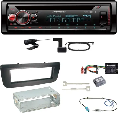Produktbild von Pioneer DEH-S720DAB Bluetooth WAV WMA FLAC Einbauset für Skoda Fabia 2 Roomster