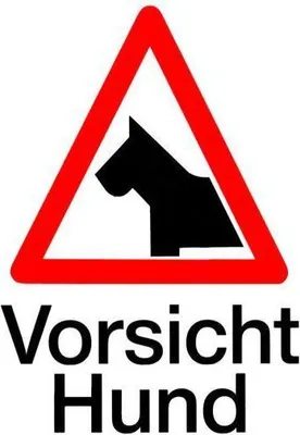 Produktbild von Conacord Klebeschild Vorsicht Hund