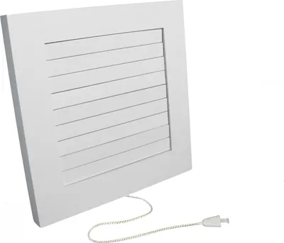 Produktbild von Dospel | Lüftungsgitter quadratisch 17×17 cm - ?100 mm - Weiß - Mit Lamelle - Modernes Design