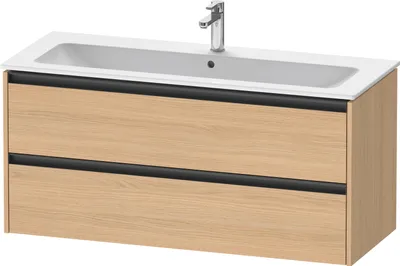 Produktbild von Duravit Ketho.2 Wastafelonderkast 121x48x55 cm Mat Natuur Eiken