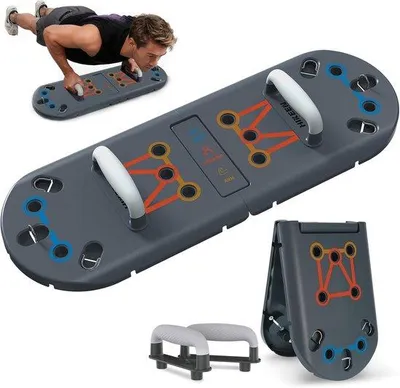 Produktbild von Handgriffen-Set für Liegestütze – langlebiges Fitnesszubehör – kompakt und tragbar – verbesserter Halt