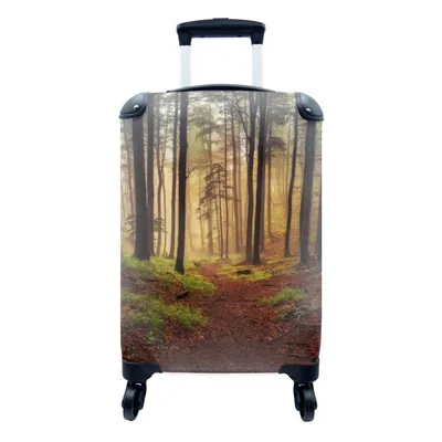 Produktbild von MuchoWow® Koffer Handgepäck Trolley Rollkoffer Kleine Reisekoffer mit 4 Rollen - Bäume - Natur - Wald - Cabin Size < 55x40x23 cm & 55x40x20 cm - Fotokoffer - Kabinenkoffer - Boardgepäck - Reise-Box - Reisekoffer - Reisegepäck - Koffer mit Bild - Trolley für Kinder