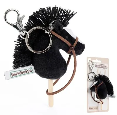 Produktbild von Schlüsselanhänger "Hobby Horse", schwarz, 12 cm - Snibbs