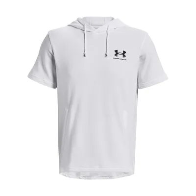 Produktbild von UNDER ARMOUR Rival kurzarm French Terry Hoodie Herren 100 - white/black M