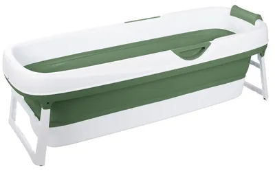 Obrázok produktu pre HelloBath XXL Skladacia vaňa pre dospelých - 156x60x48cm s vankúšom