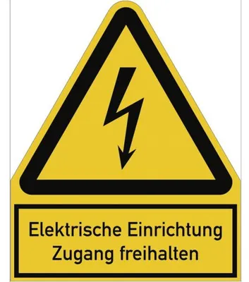 Produktbild von Dreifke® Aufkleber Elektrische Einrichtung Zugang freihalten, Kombischild, Fo...