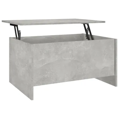 Image de vidaXL Table basse gris béton 80 x 55,5 x 41,5 cm en aggloméré