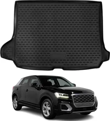 Image de Tapis de coffre pour Audi Q2 2017-2025 Caoutchouc TPE Noir