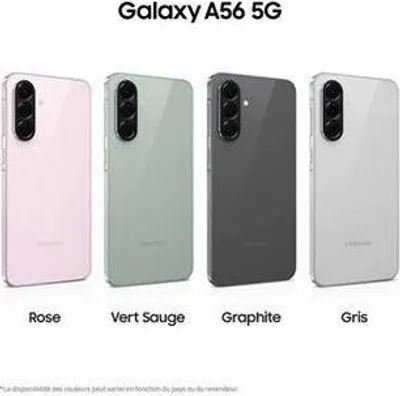 Obrázek produktu pro Smartphone SAMSUNG Galaxy A56 5G, 128 GB, 6,7" Super AMOLED displej 120 Hz, 50MP fotoaparát, růžová