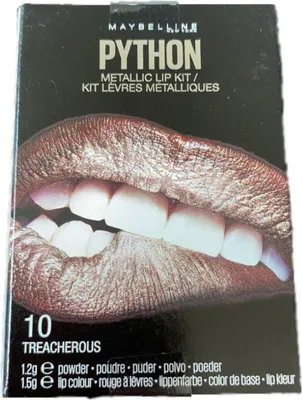 Produktbild von Maybelline New York - Python Metallic-Lippenstift-Set - 10 Treacherous
