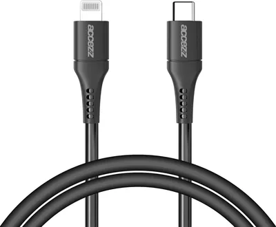 Image de Câble Lightning vers USB-C Accezz - MFi - 1 mètre - Noir