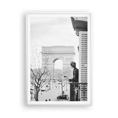 Produktbild von Gerahmtes Poster - Weißer Rahmen - Bogen Triumphal Paris - 70x100 cm - Wand Bild - Wanddeko - Wandbilder - Kunstposter - Wandposter - Bilderrahmen - Bilder - Kunstdruck - P2WPA70x100-5167