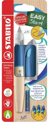 Produktbild von STABILO Schulfüller ergonomisch für Rechtshänder mit Anfänger-Feder A - EASYbirdy Timb…