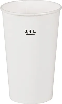 Produktbild von Starpak 50 Trinkbecher für Kaltgetränke, Pappe 0,4 l Ø 8,97 cm · 13,5 cm türkis | Folie (50 Stück)