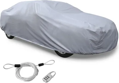 Produktbild von Abdeckplane Auto Wasserdicht Autoabdeckung Auto Ganzgarage Autogarage Abdeckung Autoplane Silber 570 x 190 x 160cm