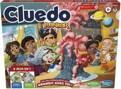 Produktbild von Cluedo Junior, Junior Gesellschaftsspiel, Denkspiel, 2-in-1 Wendespielbrett, HASBRO GAMING