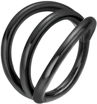 Image de Piercing du cartilage nasal - Anneaux septum articulés - Acier inoxydable 316 - Diamètre : 8 mm