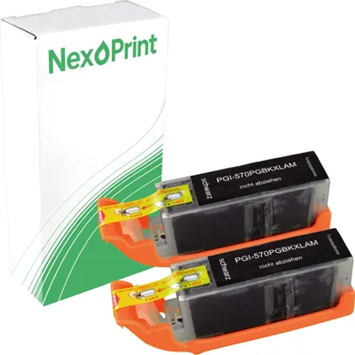 Produktbild von Druckerpatrone kompatibel zu Canon PGI-570PGBKXL schwarz Pixma MG 7753 MG 7752 MG 7751 MG 7750 MG 6853