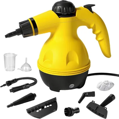 Produktbild von Handheld Dampfreiniger, Tragbarer Hochdruck-Dampfreiniger, 9 Zubehörteile, für Küche, Sofa, Bad, Auto, 280ml