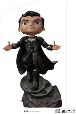 Obrázek produktu pro Iron Studios Justice League Mini Co. Deluxe PVC figurka Superman Black Suit 18 cm IS12872