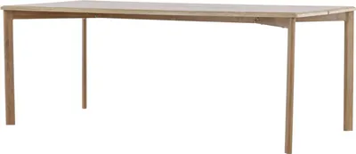 Imagen del producto de Mesa de comedor FURNLUX Damon, roble, 90 cm / Color principal: Beige / Dimensiones: 90 x 200 x 75 cm