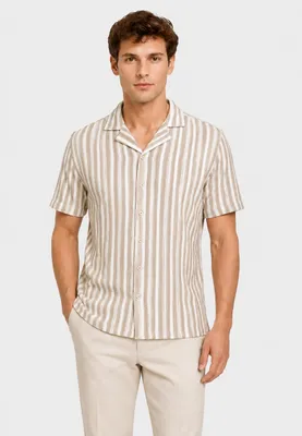 Produktbild von Sublevel Bequemes Kurzarmshirt Knopfverschluss Reverskragen Größe: XL