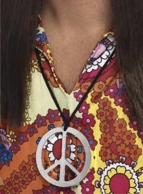 Produktbild von Hippie Peace Medaillon - Karneval Faschingskostüme