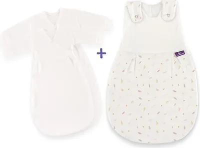 Produktbild von Träumeland Babyschlafsack LIEBMICH 3tlg. Set Naturlieb rosa Größe 56/62
