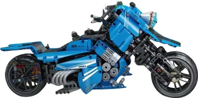 Produktbild von 23009 - blaues Motorrad (Mould King) Klemmbausteine