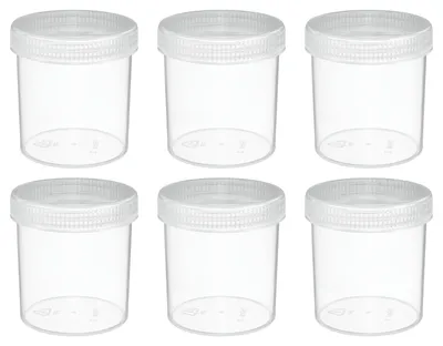 Weithals-Laborglasflaschen 250 ml, 6 Stück, transparent