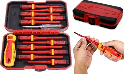 Obrázok produktu pre Súprava VDE skrutkovačov 13 ks elektrických skrutkovačov