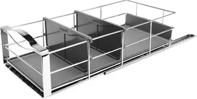 Obrázek produktu pro Organizér do šatní skříně Simplehuman KT1118 s posuvným mechanismem, nosnost až 9 kg, 22,8 x 50,8 x 15,2 cm, nerezová ocel
