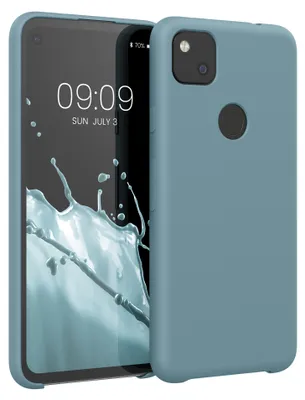 Produktbild von kwmobile Handyhülle für Google Pixel 4a Hülle - Case Silikon - Kabelloses Laden - Schutzhülle Cover in Antique Stone