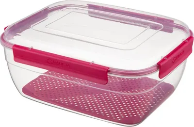 Immagine prodotto di Contenitore rettangolare per la conservazione degli alimenti, 3460 ml, 3,46 l, VIVO, chiusura ermetica con guarnizione e 4 clip.