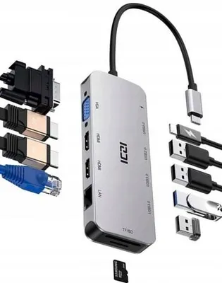 Produktbild von USB-C Dockingstation für zwei Monitore mit HDMI und USB 3.0